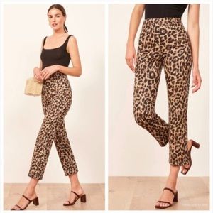 Reformation Marlon Pant in Animal Print